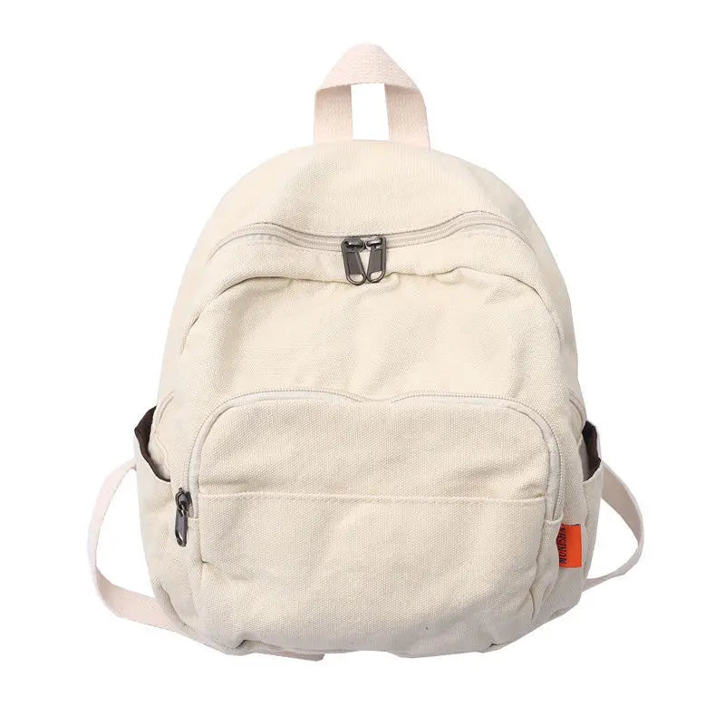 Canvas Women Small Backpack Vintage Fem...