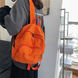 Canvas Small Backpack Vintage School Mini Backpack
