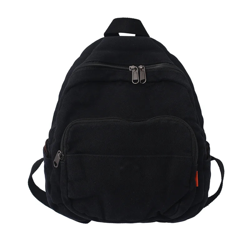 Vintage Canvas Women Small Backpack School Mini Backpack Girl mochilas