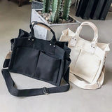 Canvas Women Tote Bag Casual Shopping Female Crossbody Schoolbags