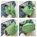 Canvas Women's Crossbody Bag Casual Solid Shoulder Tote High Capacity Handbags
