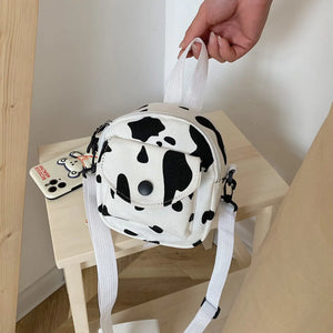 Canvas Crossbody Bag Small Zipper Purse