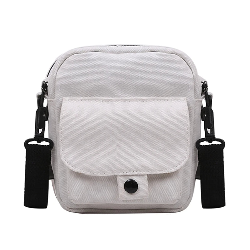 Canvas Women's Crossbody Bag Small Shoulder Handbag Zipper Purse