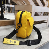 Canvas Women's Handbag Square Bag Printed Letter Shoulder Messenger Bag