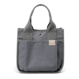 Canvas Women's Shoulder Bag Multi-pocket Casual Tote