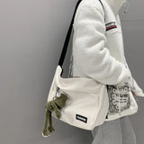 Canvas Women's Messenger Bag Japanese Cloth Single Shoulder Crossbody Bag