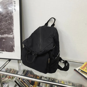 Canvas Backpack Large Capacity Messenger Bag Japanese Style Small Backpack