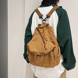 Canvas Backpack Large Capacity Messenger Bag Japanese Style Small Backpack