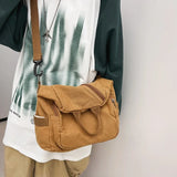 Canvas Backpack Large Capacity Messenger Bag Japanese Style Small Backpack