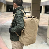 Canvas Backpack Men's Outdoor Sports Travel Bag