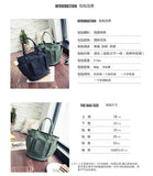 Canvas handbag large shoulder single-pocket canvas bag women bag