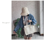 Canvas Multi-Pocket Shoulder Bag Large Capacity Messenger Bag