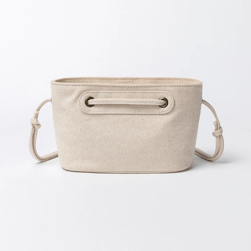 Casual Canvas Messenger Bag for Women, Small Square Shoulder Bag