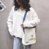 Large Canvas Shoulder Bag for Women