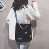 Large Canvas Shoulder Bag for Women