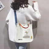 Large Canvas Shoulder Bag for Women