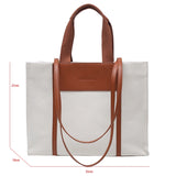 Canvas Shoulder Bag Women's Handbag Office Laptop Storage Tote