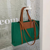 Canvas Shoulder Bag Women's Handbag Office Laptop Storage Tote