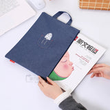 Canvas Document Bag Waterproof Outdoor Portable Storage Bag