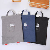 Canvas Document Bag Waterproof Outdoor Portable Storage Bag