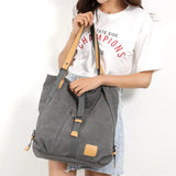 Canvas Spring Shoulder Handbag Purse Women's Backpack