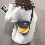 Canvas Ladies Shoulder Bag Soft Casual Girl Flip Zipper Solid