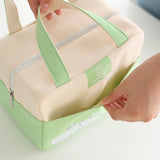 Canvas Lunch Box Insulation Bag Outdoor Picnic Carry-on Storage Work School