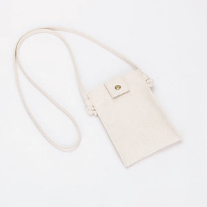 Canvas Mobile Phone Bag Shoulder Messenger Bag