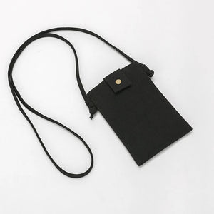 Canvas Mobile Phone Bag Shoulder Messenger Bag