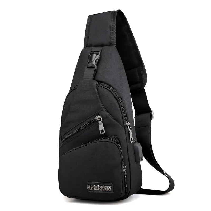 One-shoulder Waterproof Waist Bag Zip Fanny Pack