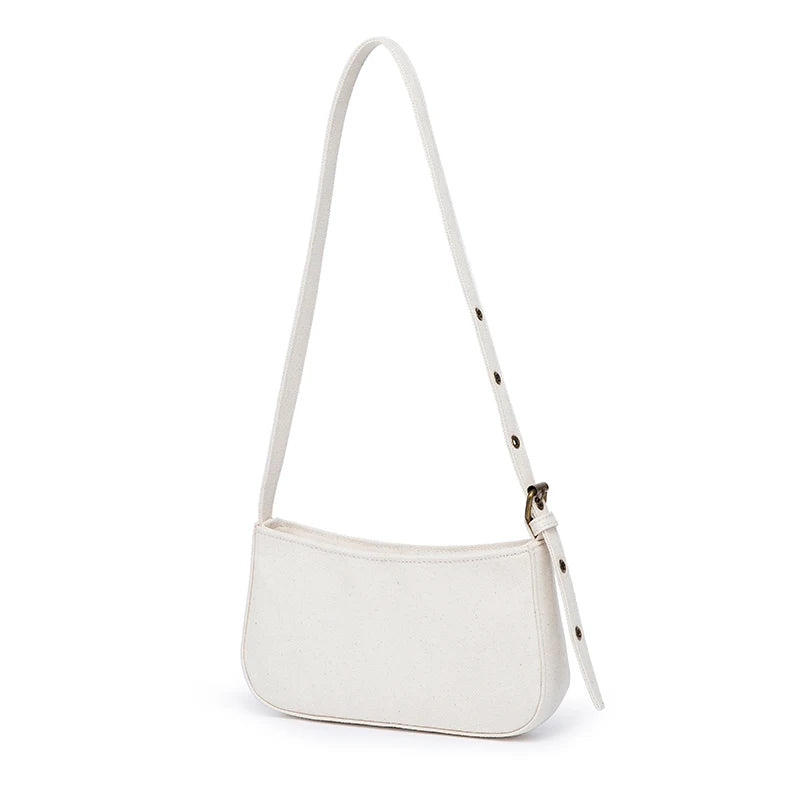 Canvas Underarm Bag Single Shoulder French Bag
