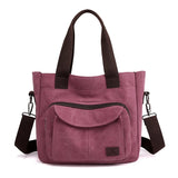 Canvas Women's Tote Bag Large Capacity Shoulder Handbag