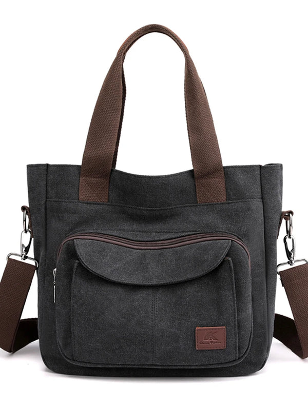 Canvas Women's Tote Bag Large Capacity Shoulder Handbag