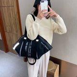 Large Capacity Canvas Tote Bags for Women, Creative Hobos Shoulder Bag