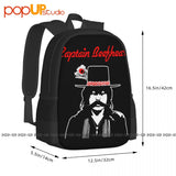 Captain Beefheart Band Music Backpack Large Capacity 3D Printing