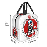 Captain Spaulding Lunch Bag Insulated Horror Clown Movie School Office