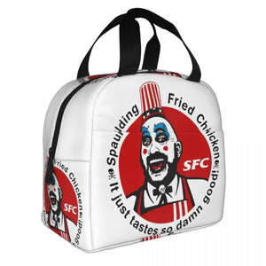 Captain Spaulding Lunch Bag Insulated Horror Clown Movie School Office
