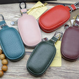 Leather Car Key Bag with See-through Window