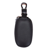 Leather Car Key Bag with See-through Window