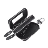 Car Key Bag Leather Multi-function Double Zipper