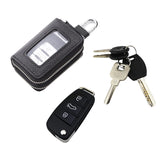 Car Key Bag Leather Multi-function Double Zipper