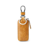 Leather Car Key Case Men Women Retro Wax Leather Key Chain Pouch