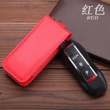 Leather Car Key Case Cover for Porsche Models