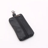 Leather Car Key Case Wallet Zipper Bag Keychain Holder Organizer