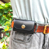 Leather Car Key Case Waist Bag Holder Wallet Organizer Men BHD