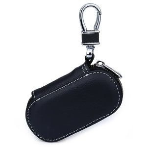 Leather Car Key Case Top Layer Cowhide Key Pouch Holder