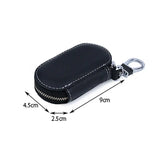 Leather Car Key Case Top Layer Cowhide Key Pouch Holder