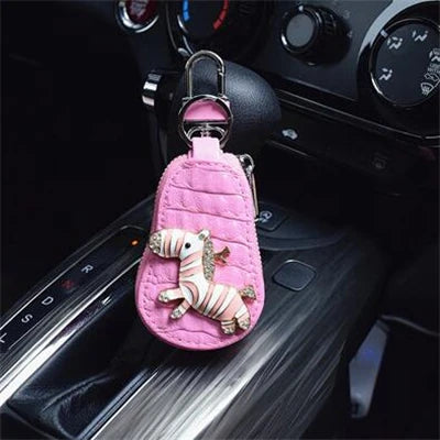 Car Key Holders Buckle Housekeeper Keys Organizer Zipper Key Case Bag