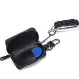Leather Car Key Organizer for Women Zipper Key Case Bag Pouch