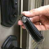 Leather Car Key Pouch Wallet Holder Chain Organizer